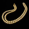 Golden South Sea Pearl Two String Necklace by Bhagyaratnam