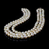 Natural Baroque Shapes Three Strings South Sea Pearl Necklace by Bhagyaratnam