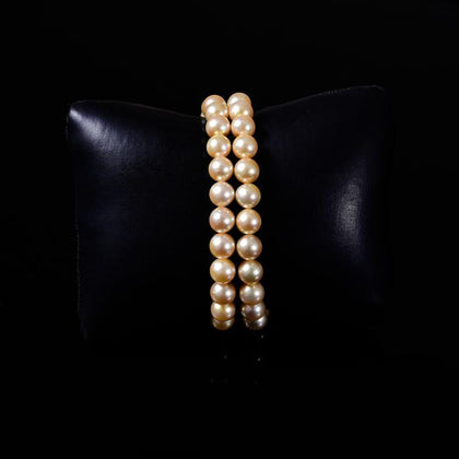 Round Akoya Pearl Bracelet by Bhagyaratnam
